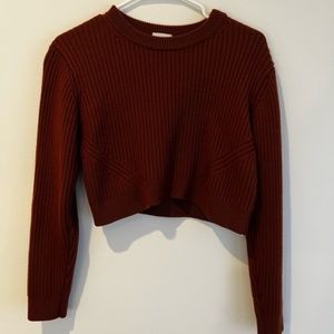 Aritzia Wilfred Free Cropped Pullover Sweater